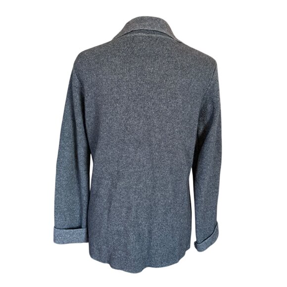 Benedetta B. black long sleeve collared soft blazer jacket women's size medium - Picture 4 of 11